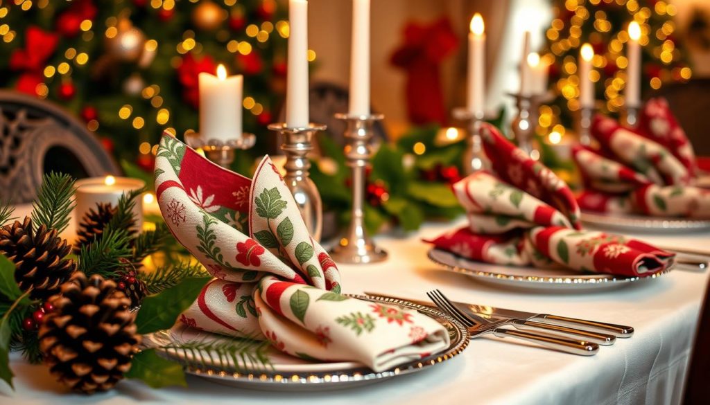 festive napkin designs